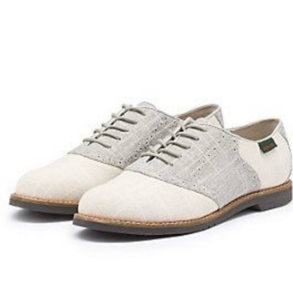 GH Bass Gray and Cream Oxford Shoes